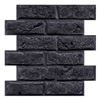 3D Black Brick Peel and Stick | CommomyDecor