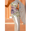 Asymmetrical Maxi Dress With A Powder Blue | ClubLLondon