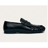 Aven Black Leather Loafers - Alohas
