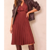 Bertille Pleated Wrap Midi Dress | Maison123.be
