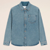 Blue Cotton Overshirt Ami De Coeur - Ami Paris