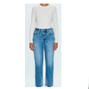 Charlie High Rise Classic Straight Jean - Pistola Denim