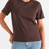 Classic Crew Neck Tee Chocolate : Sussan