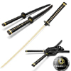 Dead Pool Dual Gold Katanas with Back Holster : Bladecity
