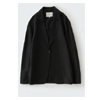 Denison Linen Jacket in Black | Studionicholson.com