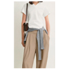 Draped Balloon Trousers Overcast Beige | Toteme.com
