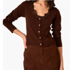 Eirene Lightweight Knit Cardigan Umber - Cami NYC