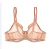 Elaine Sheer Underwire Minimizer Bra - Rose Garnet
