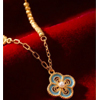  Enamel Four-Leaf Clover Necklace | The Mantra Flow
