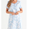 Floral Stitch Short Sleeve Nightie - Sussan