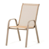 Garden Chair Autronic Beige Metal | Siko.cz
