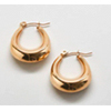 Gold Oval Hoop Earrings | Admiral Row
