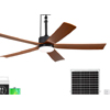 Inch Outdoor Solar Ceiling Fan with Light & Battery | Ventallion.com