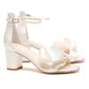 Ivory Block Heel : Bellabelleshoes.com