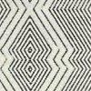 Kaiden Saw Ivory Wool Rug : Floorsome.com.au