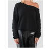 Kiara Asymmetric Knit Black | Sassclothing.com.au
