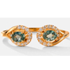 Lilypad Alexandrite Open Ring | Kallati.com