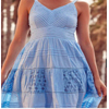 Long Dress With Embroidery In Lace Rebecca - Moda Mare Positano