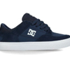 Men Blue Leather Shoes - DC Shoes