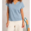 Nelly T-shirt With Wedge Neckline - White Stuff