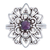 Ornamental Silver Ring | Mantraroma.shop