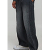 Pleated Stud Detail Washed Jeans - Boohooman