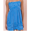 Poplin Tie Back Dress Ocean Blue - Beachcafe.com