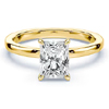 Radiant Cut Hidden Halo Ring - Plum Diamonds