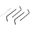 Reusable Steel Straws Curved : Onyxcookware.nl
