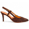 Siena Slingback in Dark Brown Suede - ChiMar