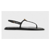 T-Strap Nappa Sandals Black | Toteme
