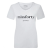 White Jersey Shirt Missforty - Missforty
