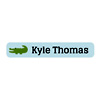 Alligator Iron-On Clothing Labels : Name Bubbles