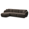 Anda Modular Fixed Corner Sofa In Chenille Fabric - Bobochic Paris