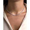 Aquamarine Tennis Necklace : Sami Jewels