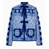 Azure Patchwork Penny Jacket : Pink City Prints 