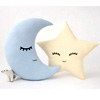 Light Blue Crescent Moon Pillow : Prostoconcept.com
