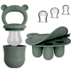 Baby Fruit Pacifier + Ice Cube Tray Green : Broemba