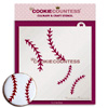 Baseball Stitches Stencil - Thecookiecountess.com