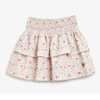 Beige Flowers Ruffles Skirt : Conguitos
