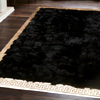 Black Rex Rabbit Fur Rug : kareliasandsons.com