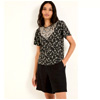 Black Mono Ditsy T Shirt - Fatface.com