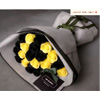 Black & Yellow Magnificent Rose Bouquet | MrRoses