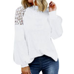 Blouse O-Neck Long Sleeve Tops | Gigihouseoffinesse.com
