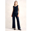Bootleg Ponte Pant : Blue Illusion