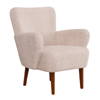 Boucle Armchair with Wooden Legs | Flexispot.co.uk