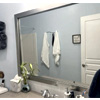 Brushed Chrome Frame | Mirrormate.com