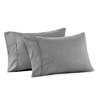 Brushed Silver Pillowcase Set | Peachskinsheets.com