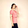 Bshirt Nursing Crew Neck T-shirt in Rose : The Bshirt