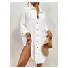 Button Down Cover Up Shirt Dress - Bsubseach